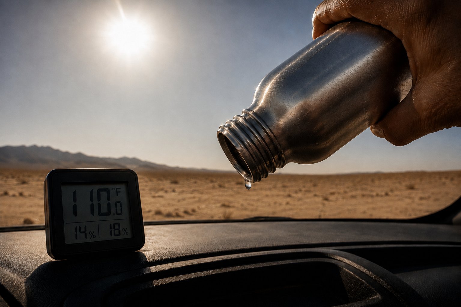 日中40℃超は日常。水を切らさない準備を（イメージ）